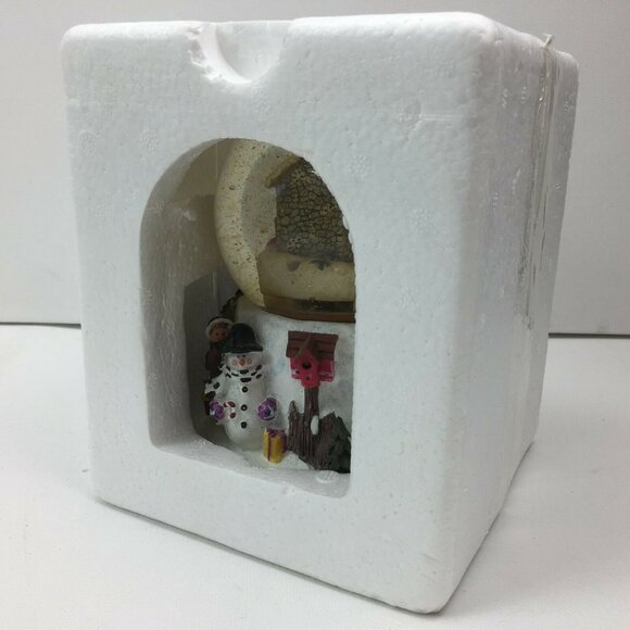 The Cherished Home Collection Deluxe Musical Snowglobe With Snow Motion Snowman - Picture 11 of 11